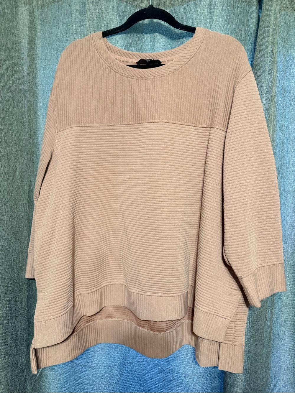 Women's Cozy Ribbed Pullover Sweater - soft pink